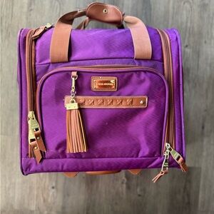 Steve Madden Purple and Tan Travel Bag